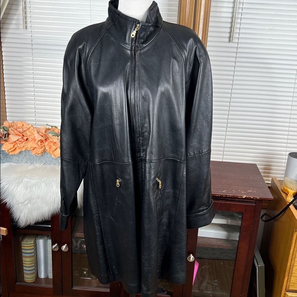 Pierce Arrow Leather Coat Size XXL - Picture 3 of 6